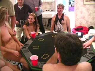 Threesome Breaks Out At The Strip Poker Table